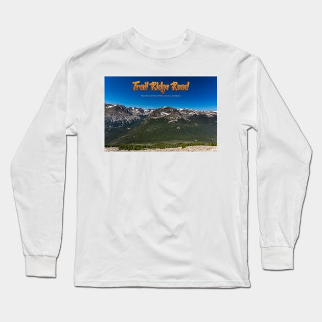 Trail Ridge Road in Rocky Mountain National Park Long Sleeve T-Shirt by Gestalt Imagery